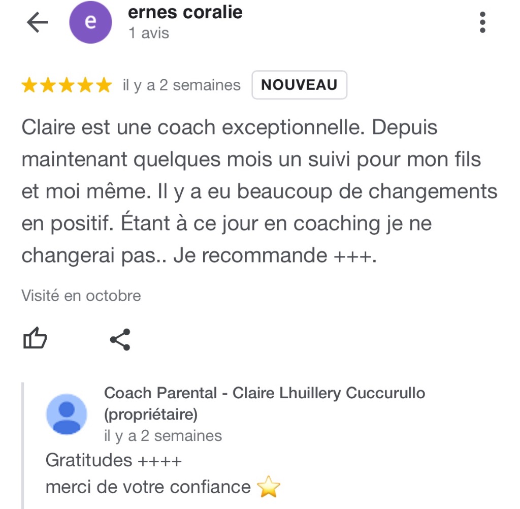 photo activite Claire Coach Parental 