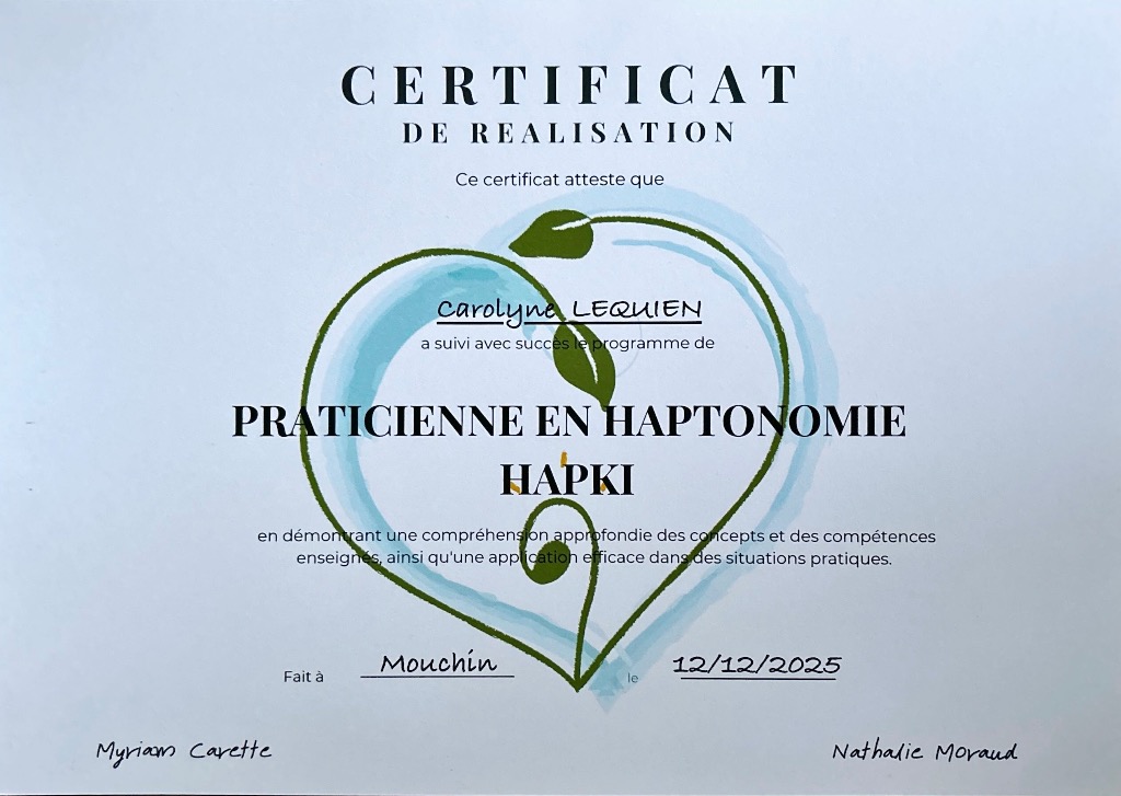 photo diplome P’tite Bulle de Soi