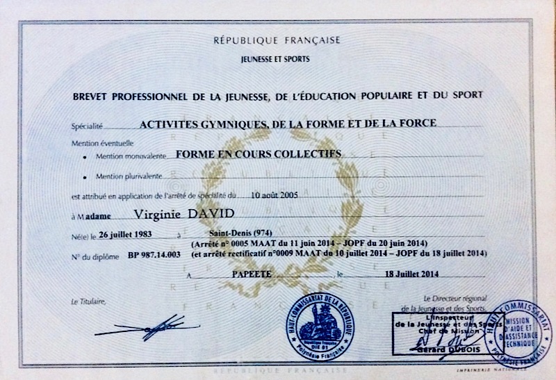 photo diplome Virginie - Embodiment