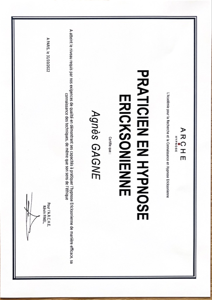 photo diplome Agnès Gagne - Atelier MU