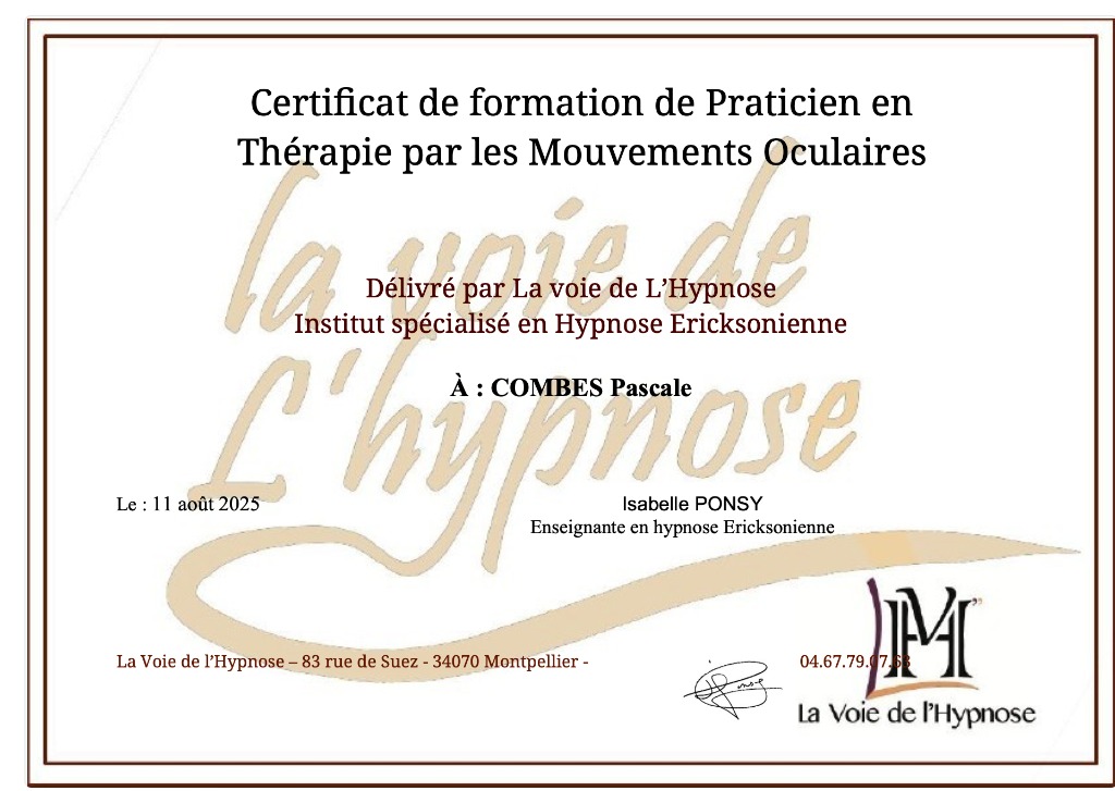 photo diplome Pascale Combes 