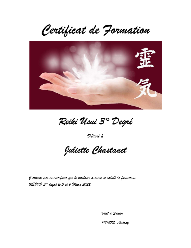 photo diplome Chastanet Juliette