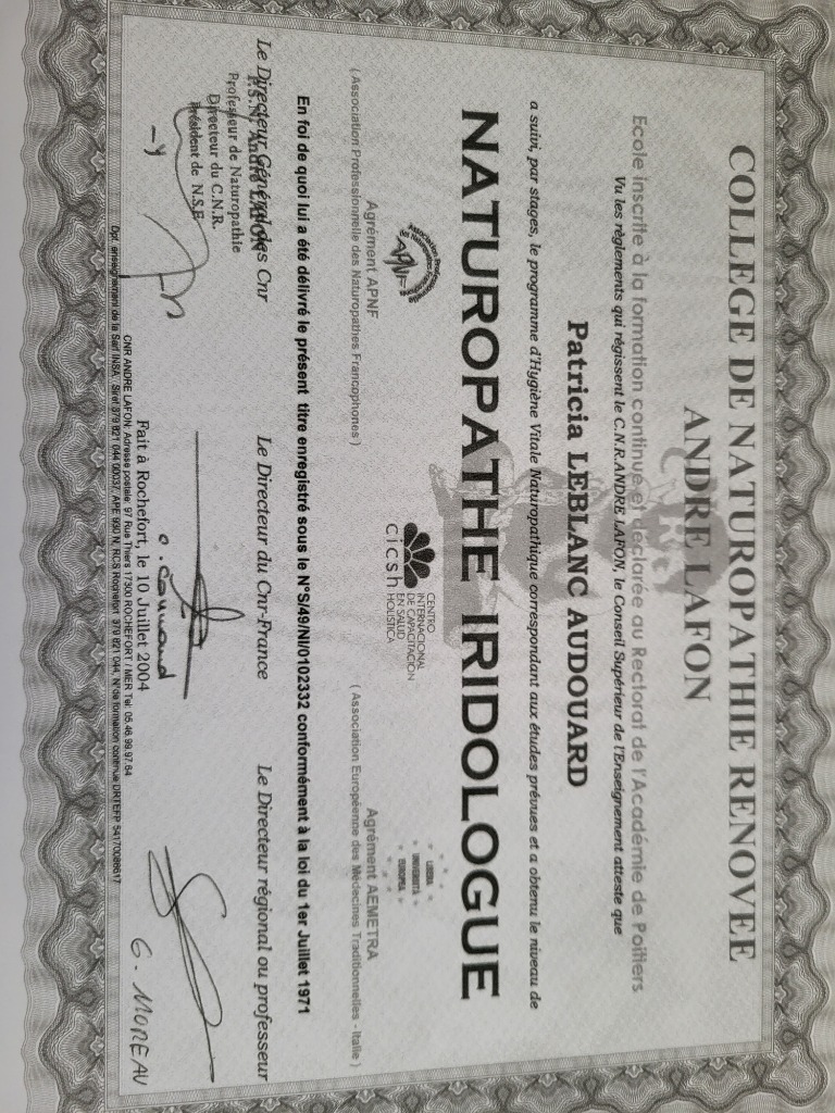 photo diplome OLIVIER Patricia