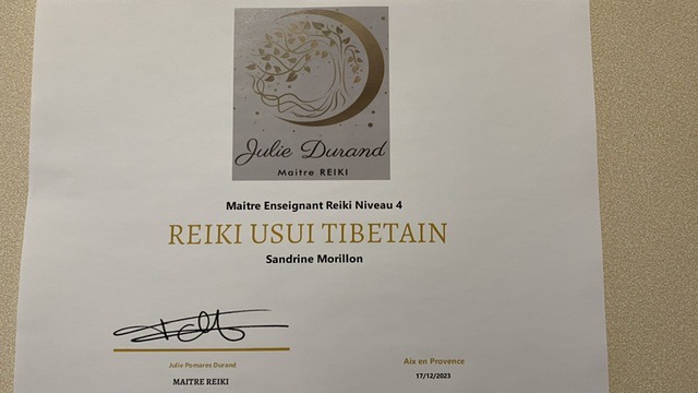 photo diplome Bulles de Bien-Etre