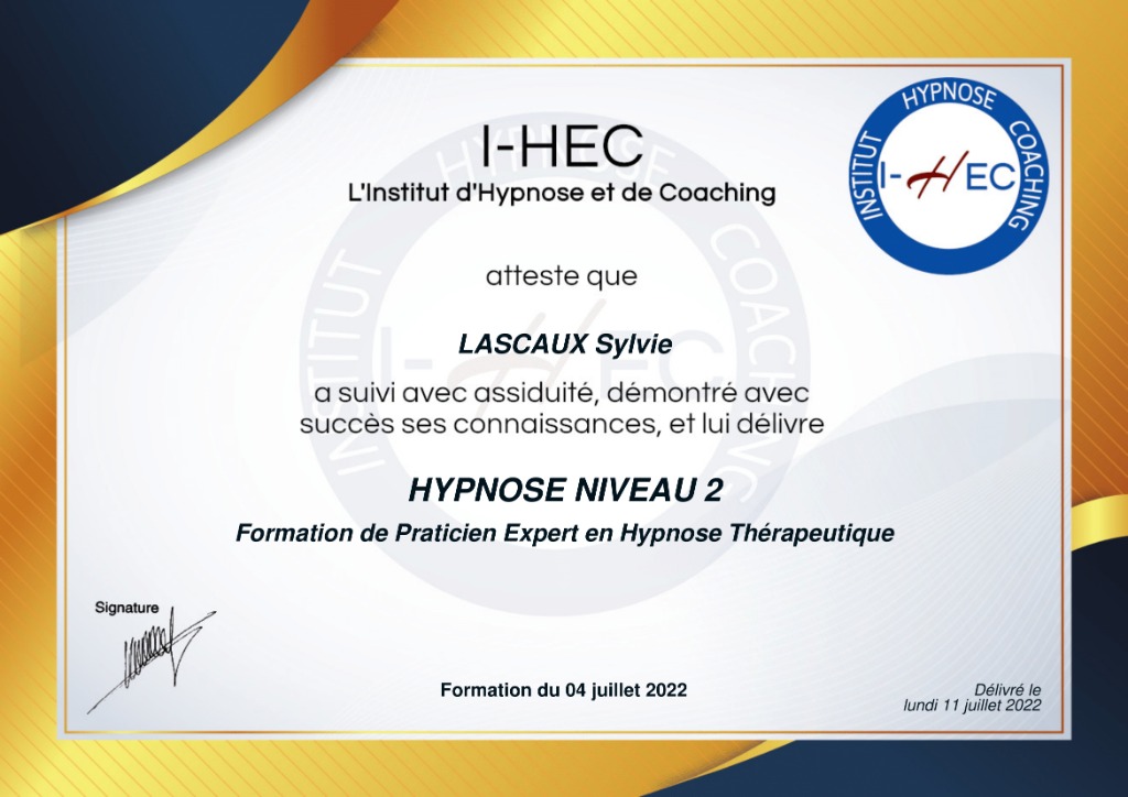 photo diplome Sylvie Lascaux