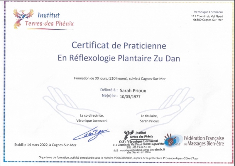 photo activite Sarah Prioux