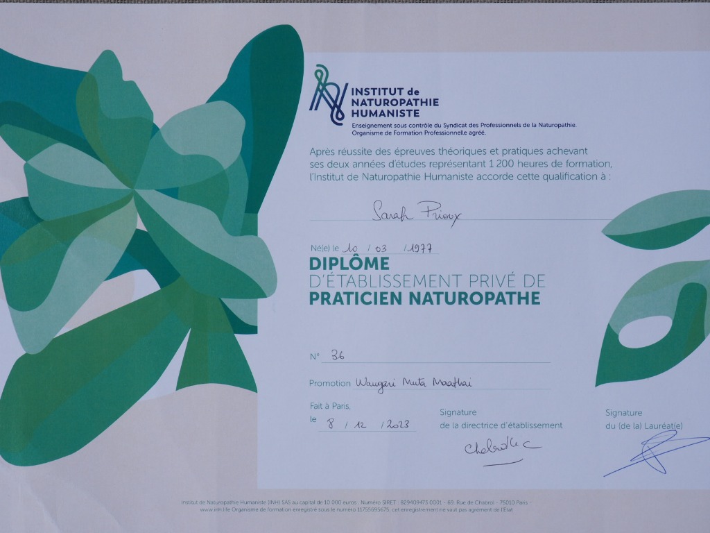 photo diplome Sarah Prioux