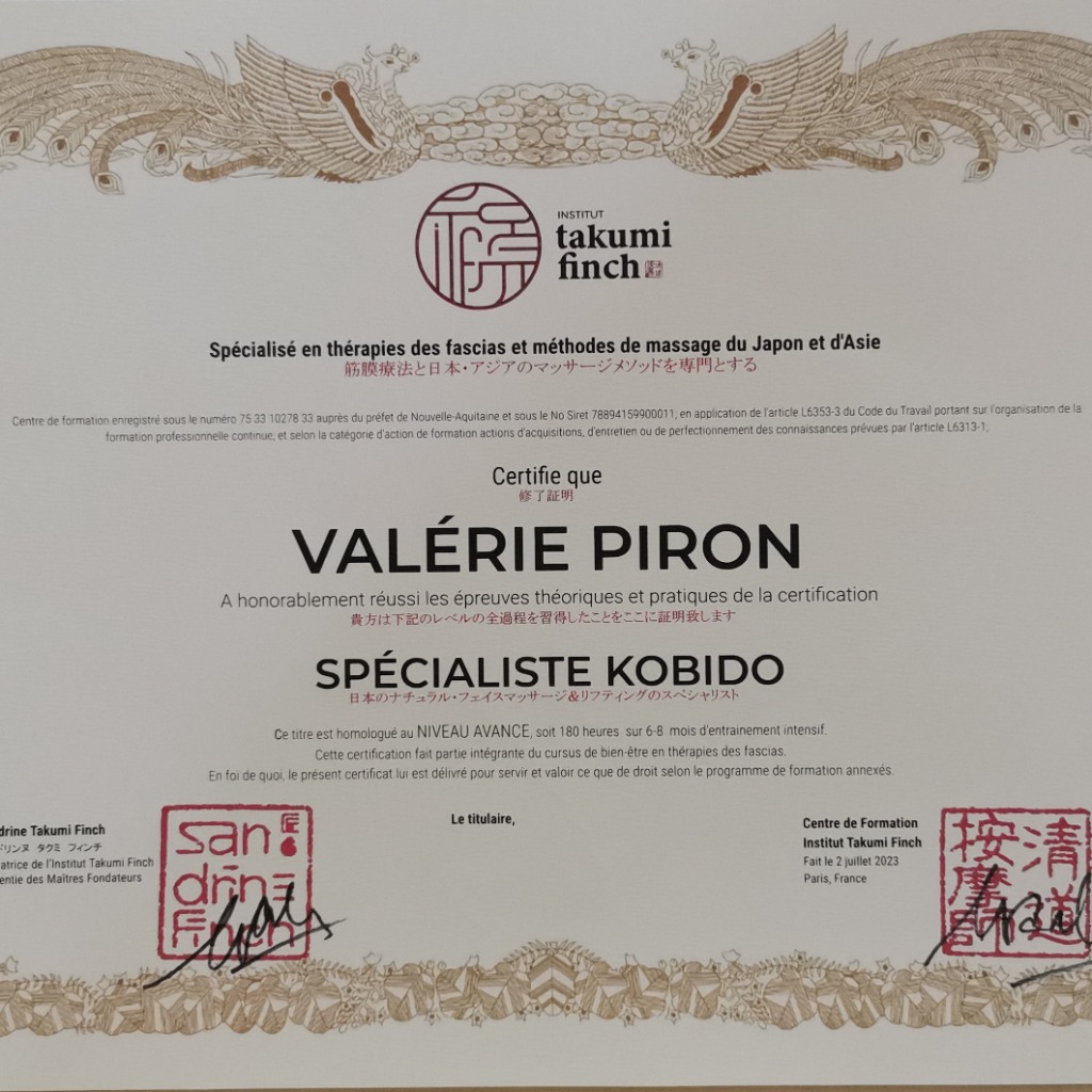 photo diplome Piron Valérie