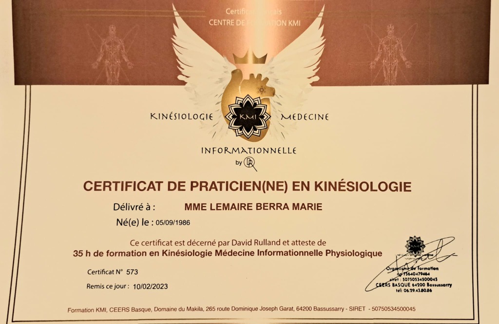 photo diplome Marie  Lemaire