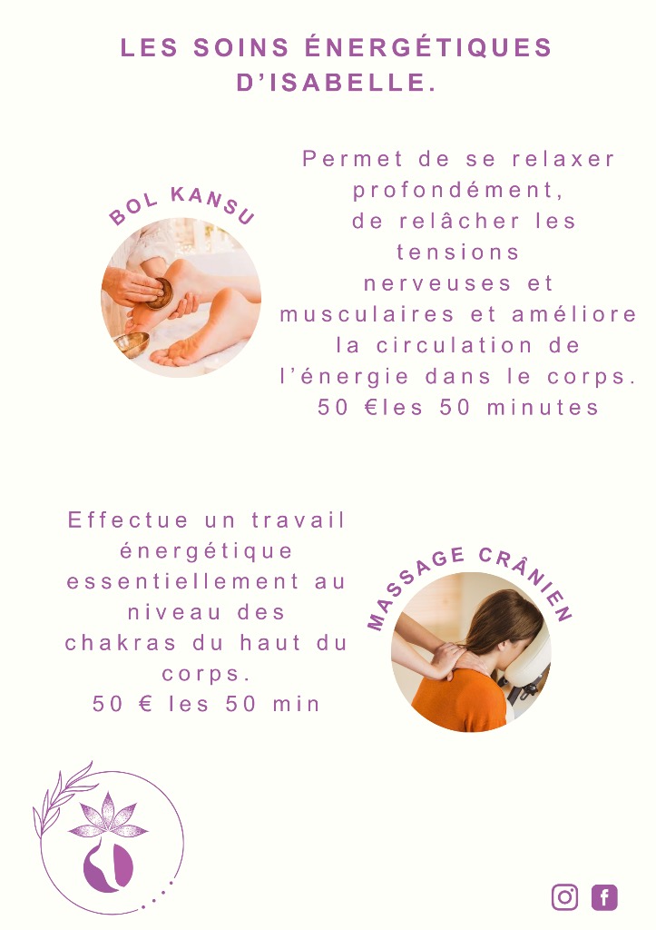 photo activite "LES SOINS ÉNERGÉTIQUES D’ISABELL