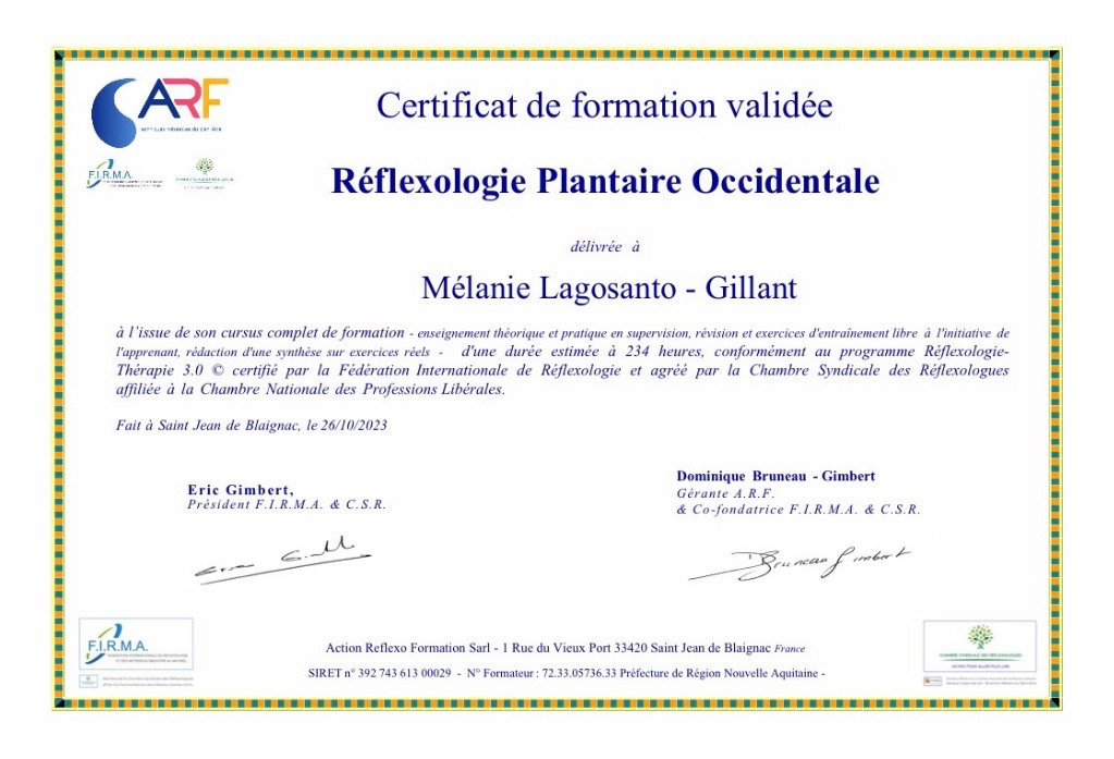 photo diplome Mélanie Gillant