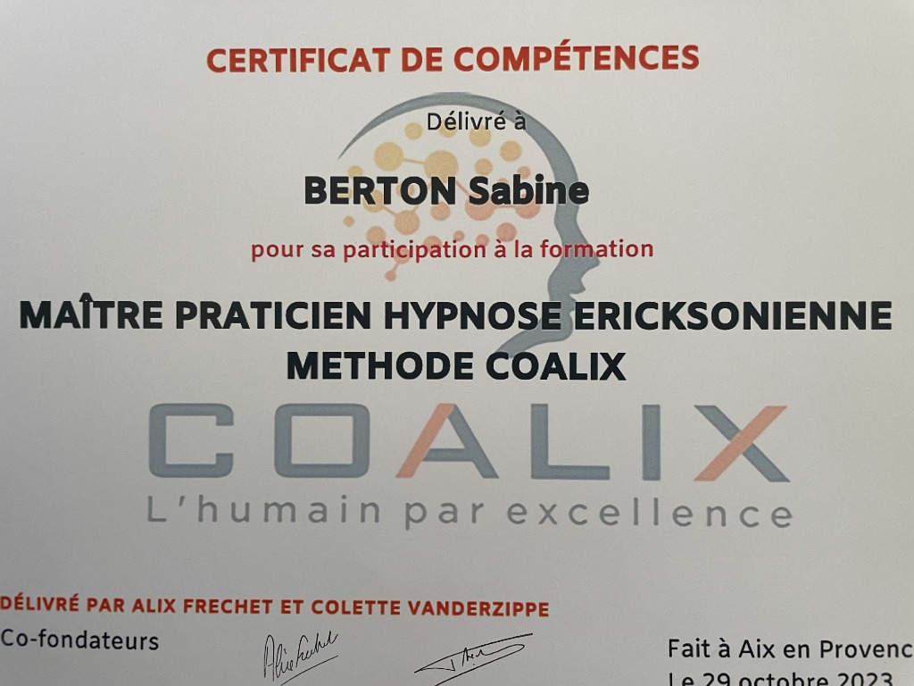 photo diplome Berton Sabine