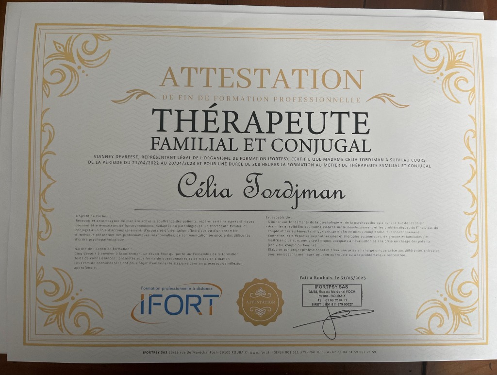 photo diplome Célia TORDJMAN