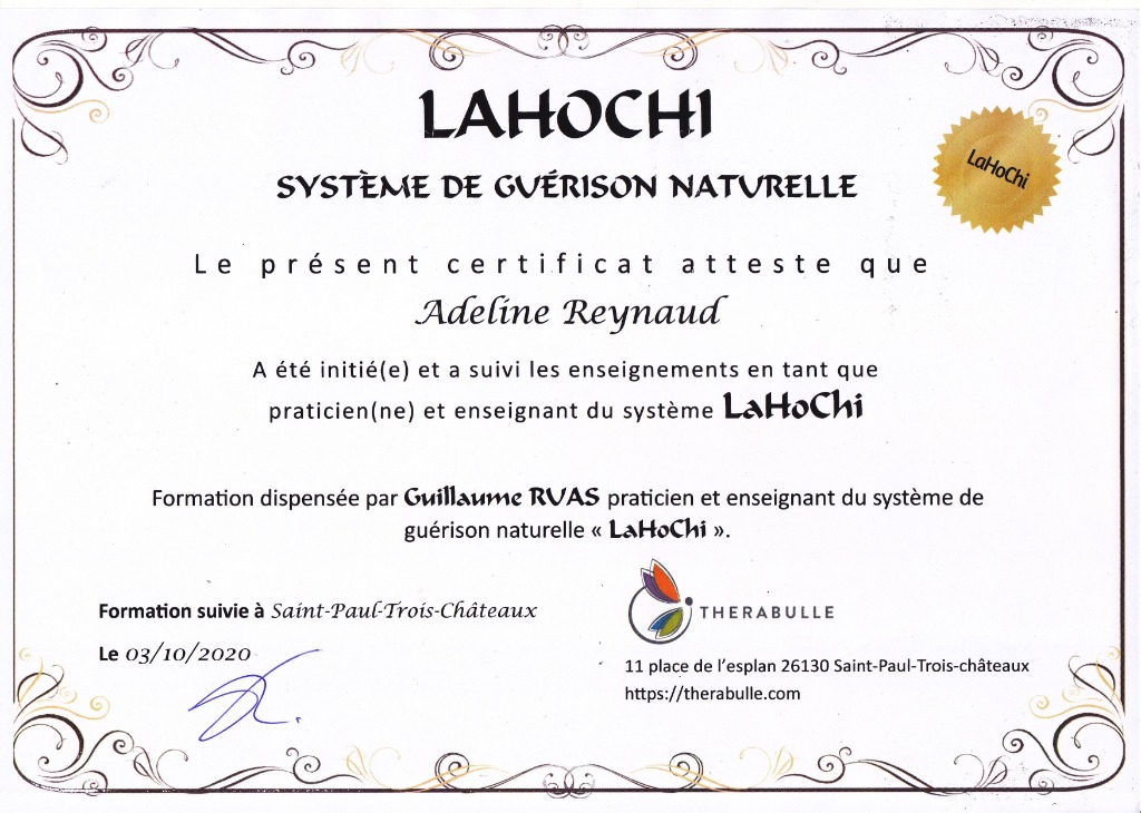 photo diplome Adelyne reynaud