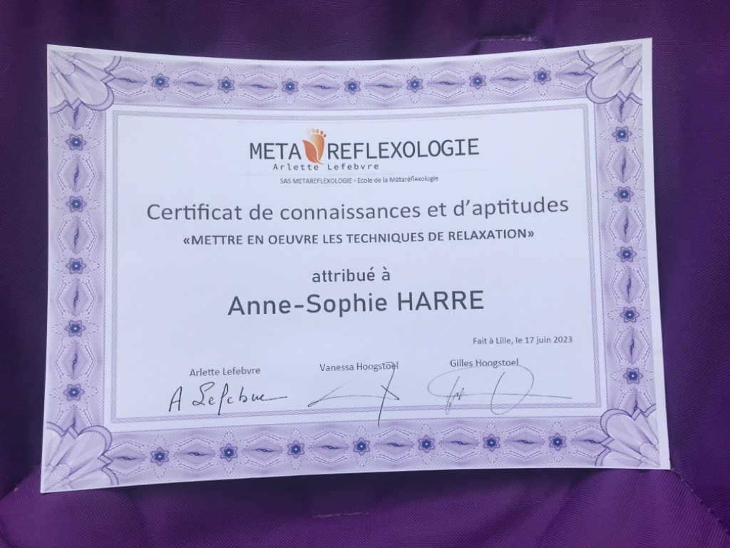 photo diplome L’Esprit de TAO