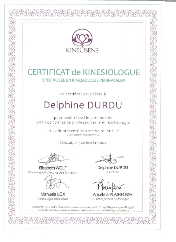 photo diplome Delphine DURDU