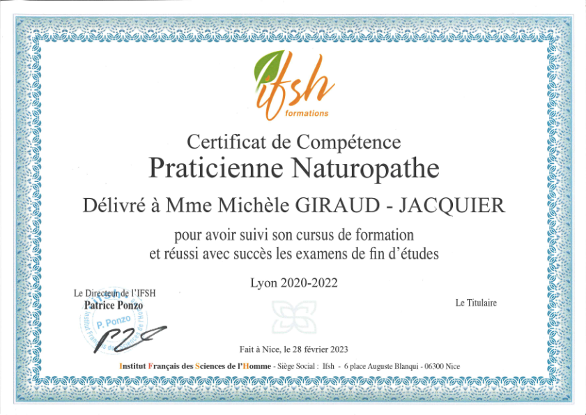 photo diplome Michèle Giraud