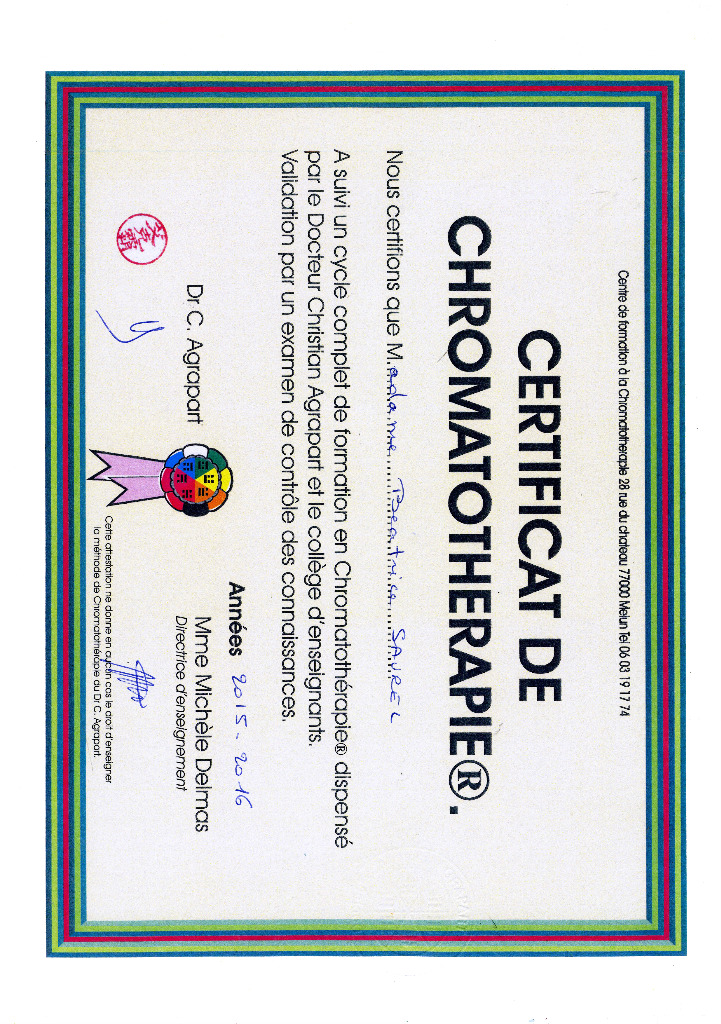 photo diplome Béatrice Saurel