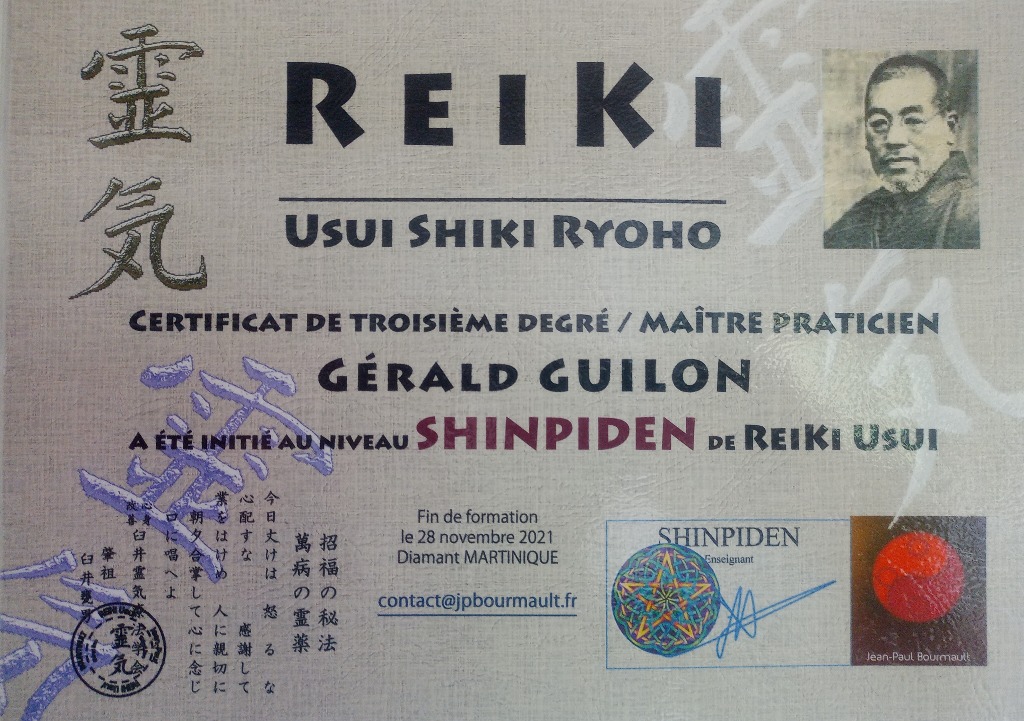 photo diplome Gérald GUILON