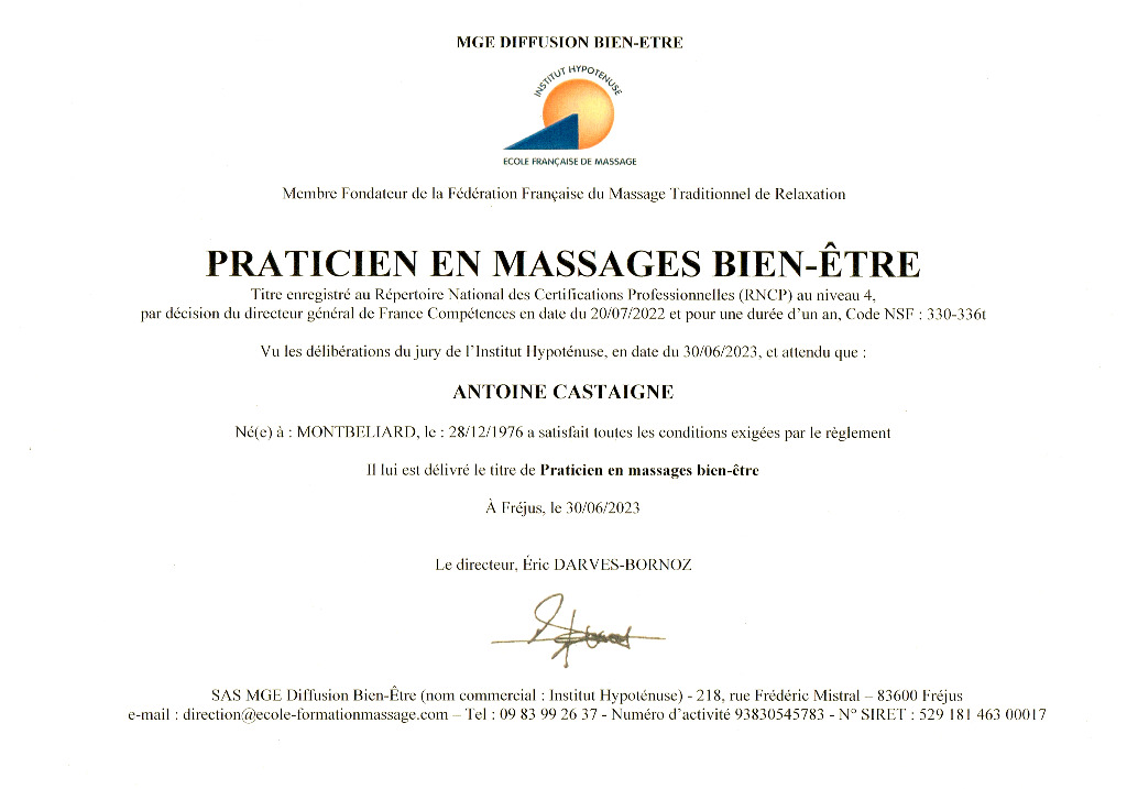 photo diplome Antoine Castaigne