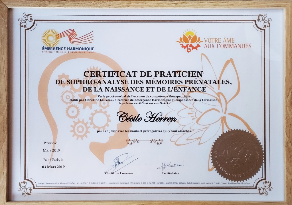 photo diplome Cécile Herren