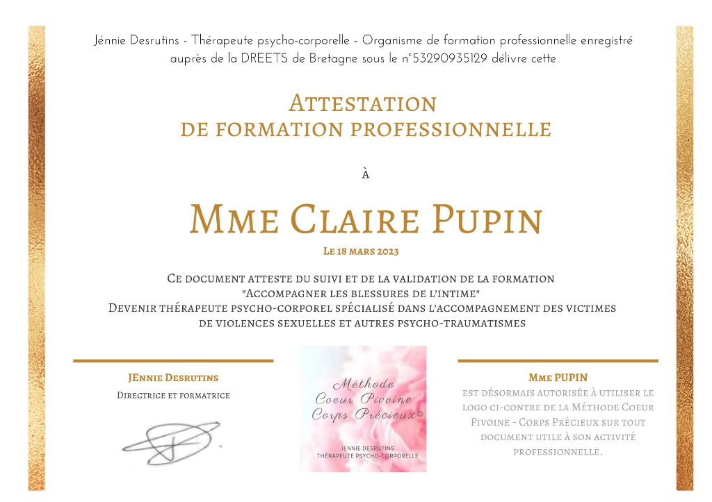 photo diplome Claire  PUPIN