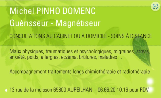 photo activite Michel PINHO DOMENC