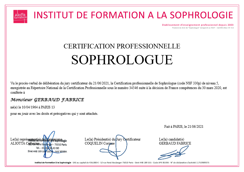 photo diplome FGSophro