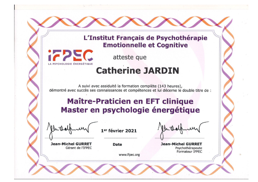 photo diplome CATHERINE JARDIN