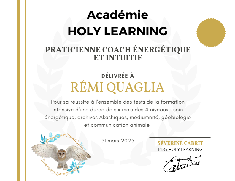 photo diplome Rémi Quaglia