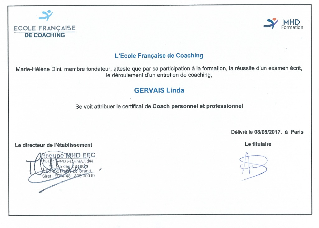 photo diplome Linda Gervais