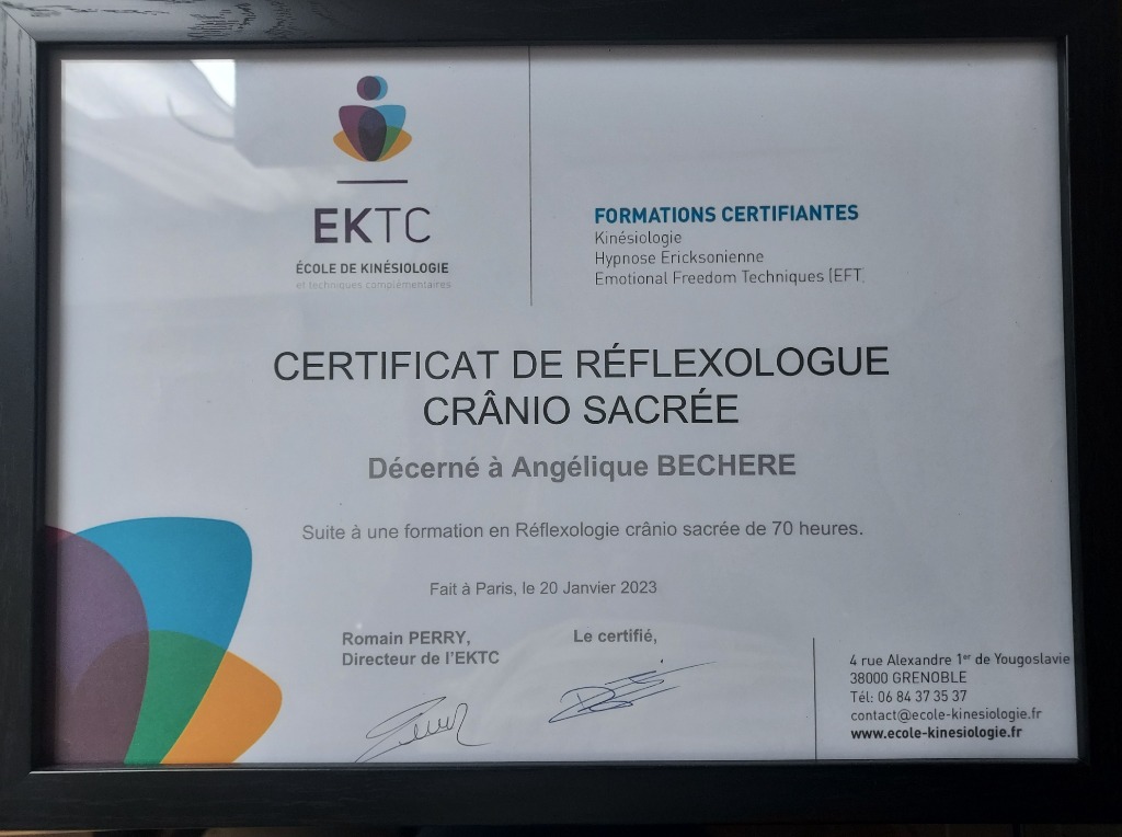 photo diplome Bechere Angélique