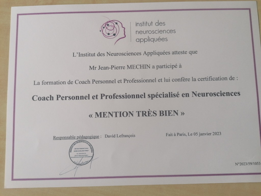 photo diplome Jean-Pierre MECHIN