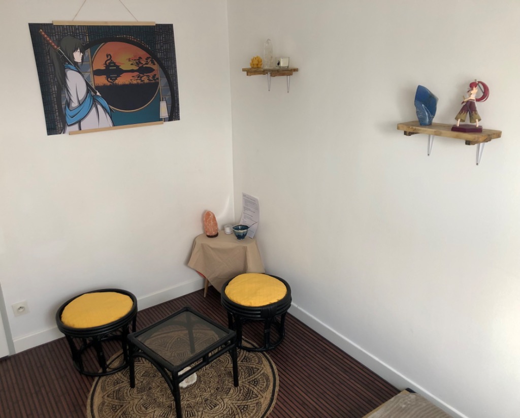 photo seance Delphine - Magnétisme & Graphismes radioniques