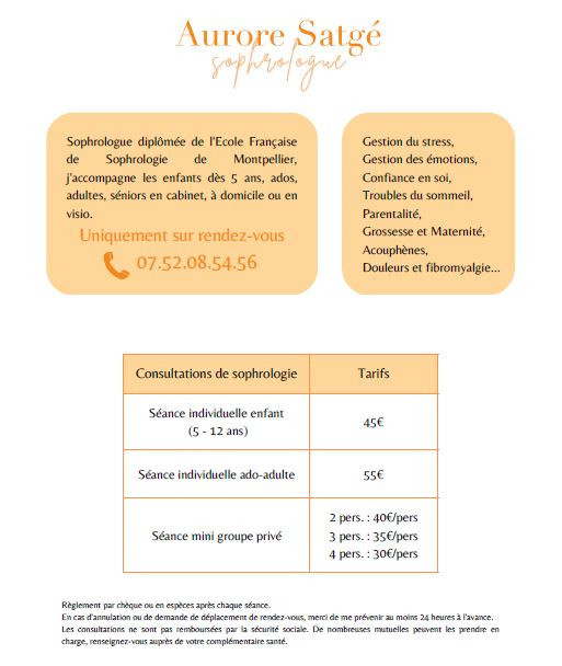 photo diplome Aurore Satgé Sophrologue