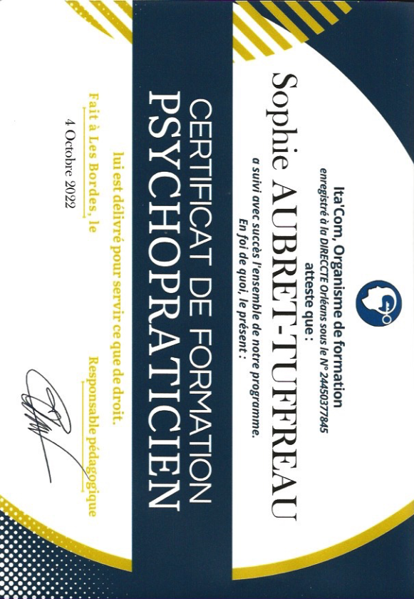 photo diplome AUBRET sophie laparoledor