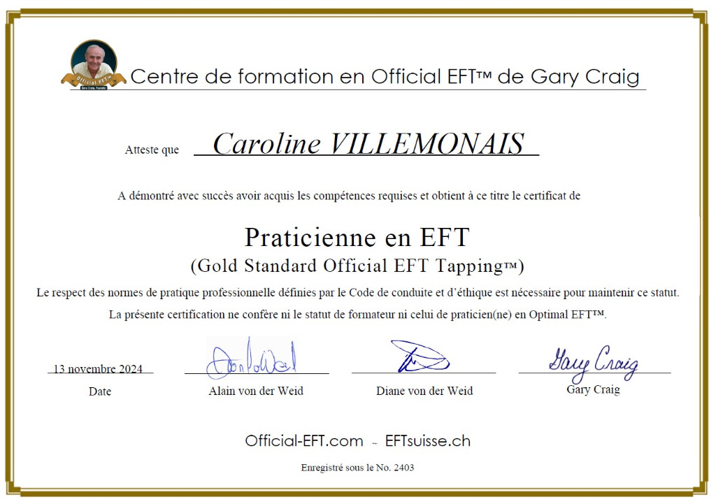 photo diplome Caroline Villemonais