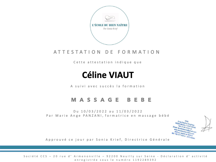 photo diplome Céline - Envol de coton