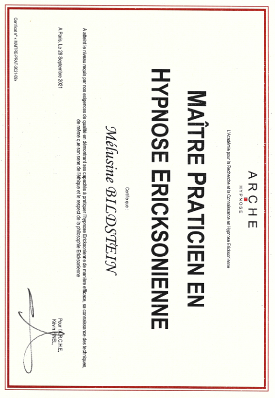 photo diplome Mélusine Bildstein