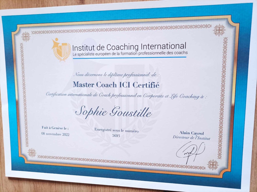 photo diplome Sophie GOUSTILLE