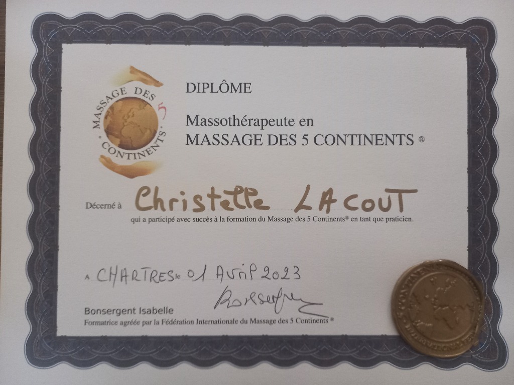 photo diplome LACOUT Christelle