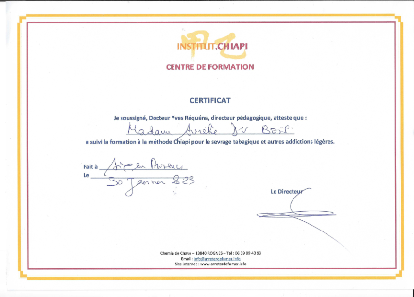 photo diplome Aurélie NOCERA