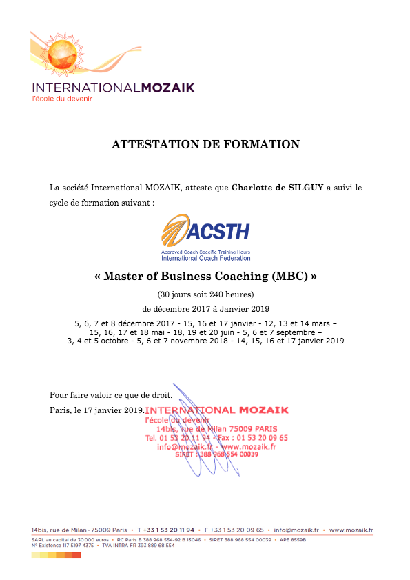 photo diplome Charlotte de Silguy