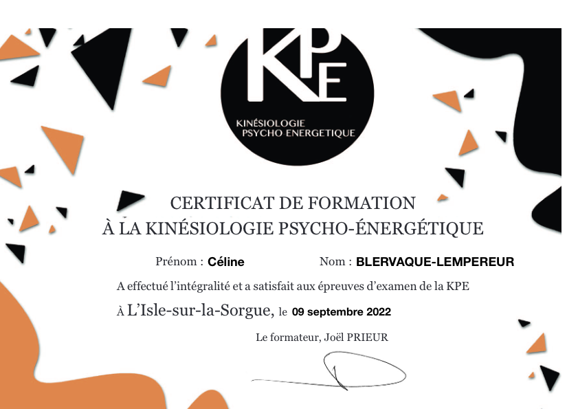 photo diplome Céline Blervaque Lempereur