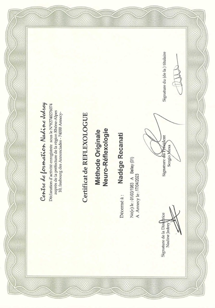 photo diplome Nadège Recanati