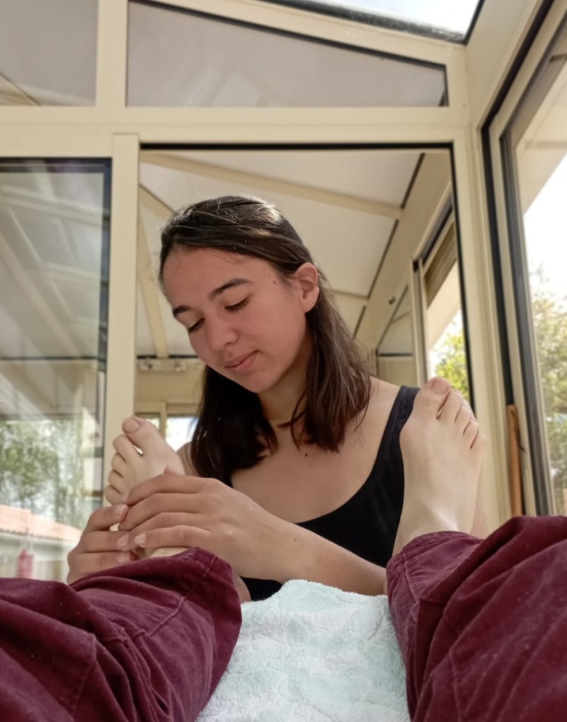 photo seance Réflexologie plantaire - Tatiana Blanchet 