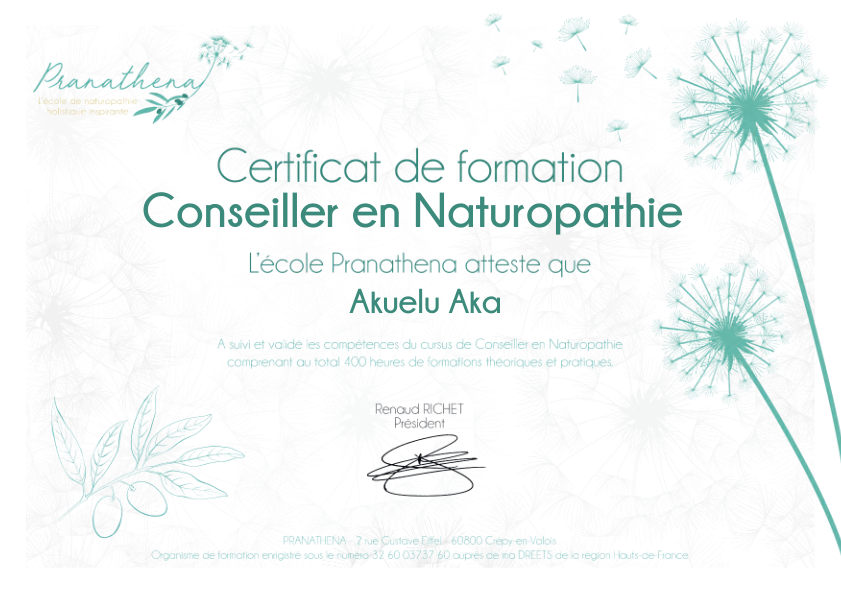 photo diplome Akuelu Aka