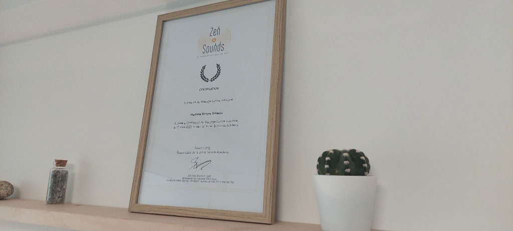 photo diplome La clé du bien-être 