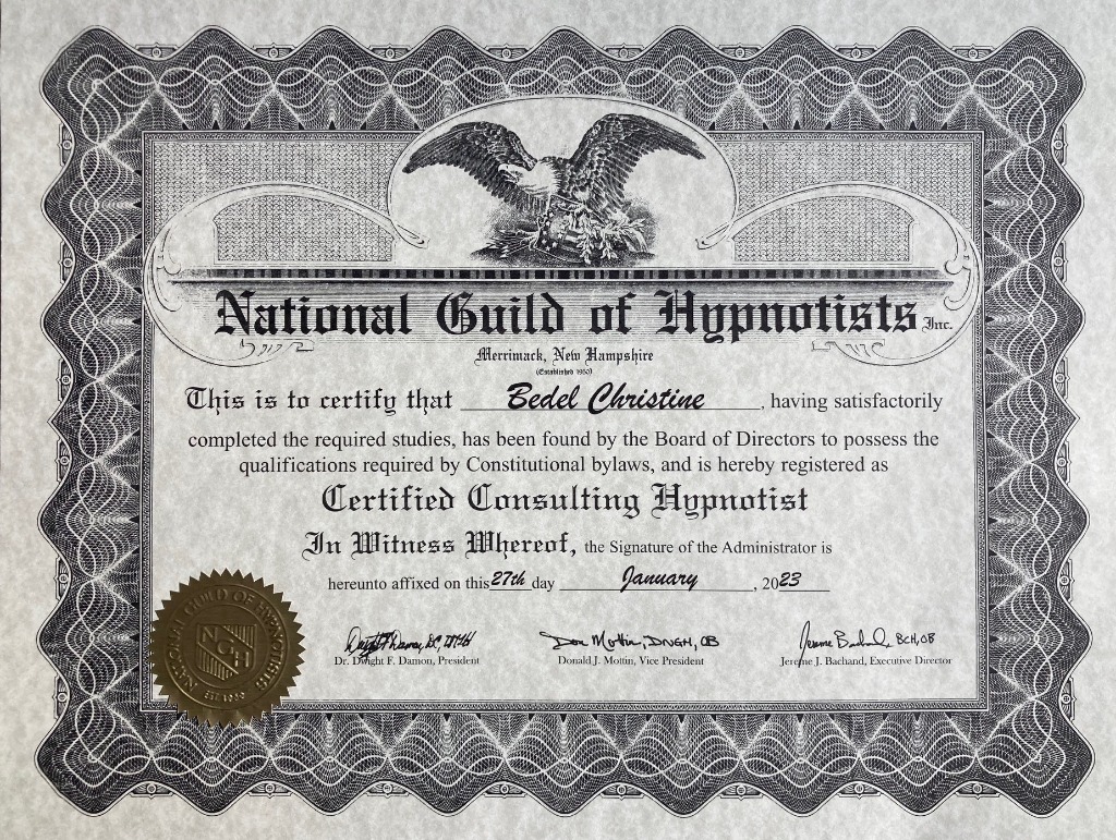 photo diplome Christine BEDEL