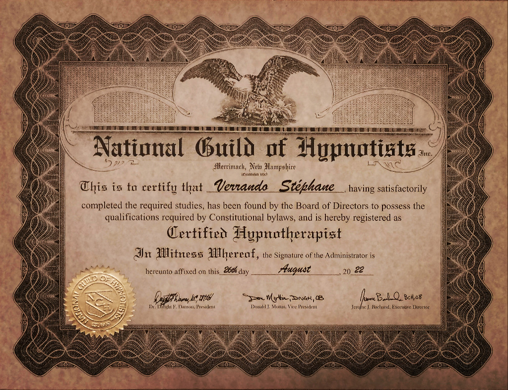 photo diplome Stéphane verrando